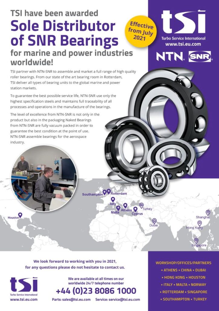 Sole Distributor Of SNR Bearings - Ship Technology